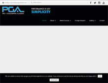 Tablet Screenshot of pro-1goalkeepingacademy.com